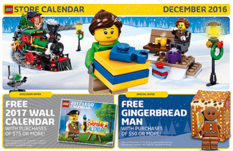The December LEGO Store Calendar Is Here! - MILUG