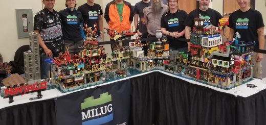 MILUG members and their Ninjago City display